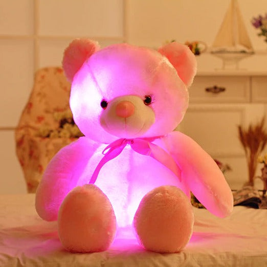 FarbenFreund | LED-Teddy mit sanftem Farbwechsel für Trost - Brezella