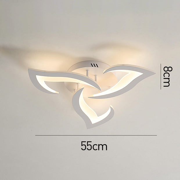 Moderne LED-Deckenleuchte in Blumenform