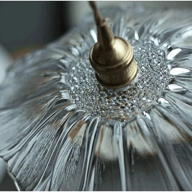 Vintage Hängelampen mit Blumenmuster