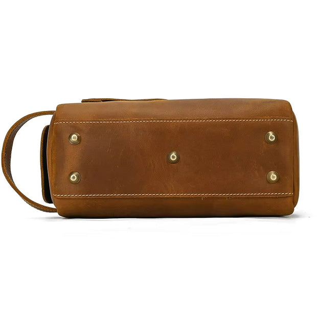 TimelessCase | Klassische Kulturtasche aus hochwertigem Leder - Brezella