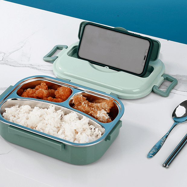 FreshPortion | Thermobehälter mit 4 Fächern und Suppenfach - Brezella