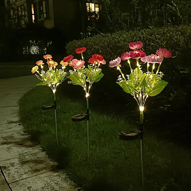 LichtBlüte | Effiziente LED-Solarlampe für den Außenbereich - Brezella