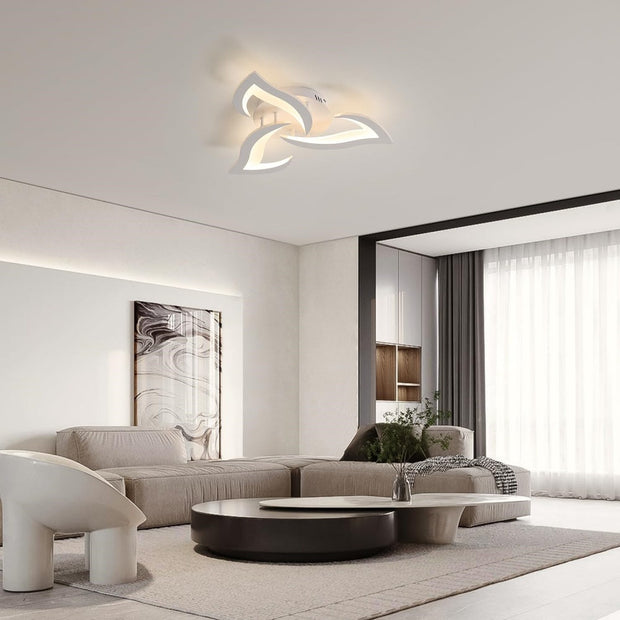 Moderne LED-Deckenleuchte in Blumenform