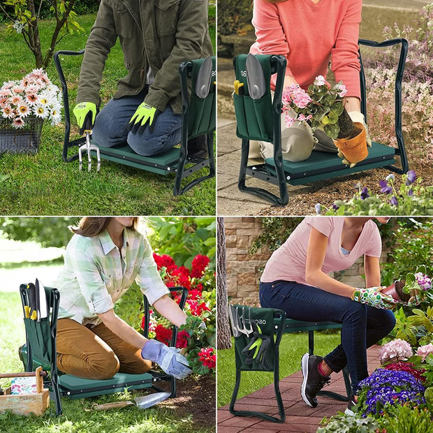 RelaxKnie | Ergonomische, Faltbare Knielbank für Garten - Brezella