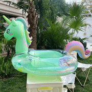 FunkelEinHorn | Glitzernder Schwimmring für den Pool - Brezella