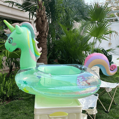 FunkelEinHorn | Glitzernder Schwimmring für den Pool - Brezella
