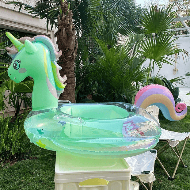 FunkelEinHorn | Glitzernder Schwimmring für den Pool - Brezella