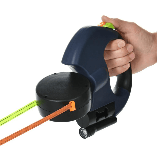 TwinGlow | Doppel-Hundeleine mit Energieeffizientem LED-Licht - Brezella
