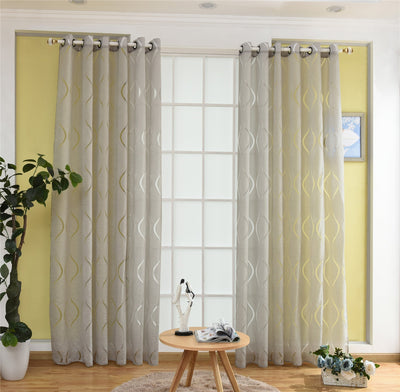 VivaLace | Atmosphärischer Transparent-Voile mit stilvollem Motiv - Brezella