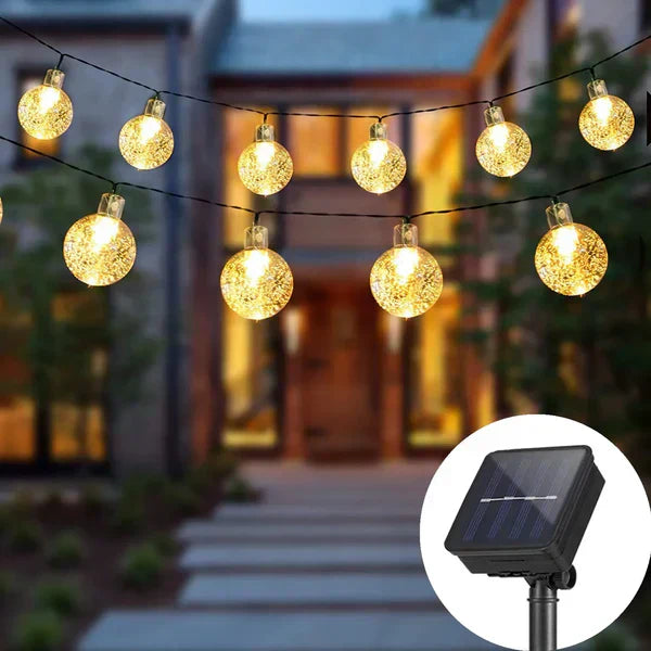 SonnenGlanz | Nachhaltige Solar-Lichterkette für den Außenbereich - Brezella