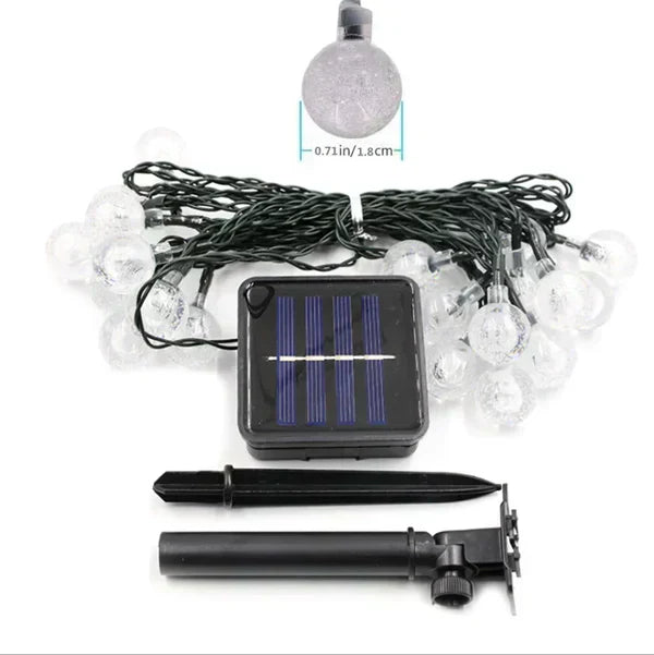 SonnenGlanz | Nachhaltige Solar-Lichterkette für den Außenbereich - Brezella