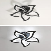 Moderne LED-Deckenleuchte in Blumenform