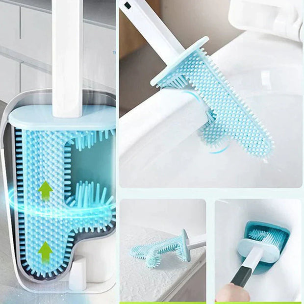 EasyClean | Gebogene Toilettebürste für optimale Reinigung - Brezella