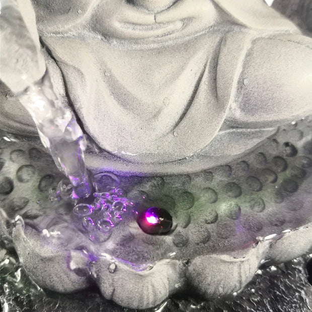 FlussDerRuhe | Buddha Wasserbrunnen für Zen-Atmosphäre - Brezella
