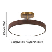 Elegante LED-Deckenleuchte mit Halbeinbau