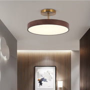Elegante LED-Deckenleuchte mit Halbeinbau