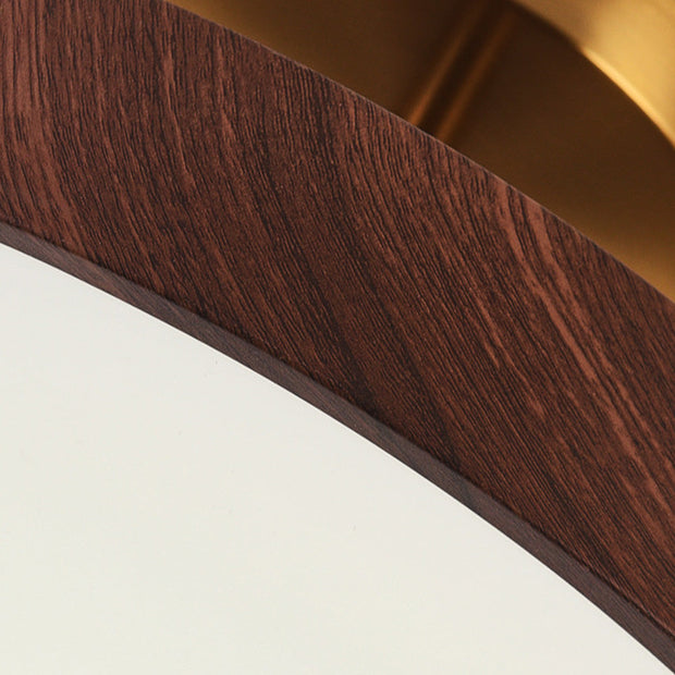 Elegante LED-Deckenleuchte mit Halbeinbau