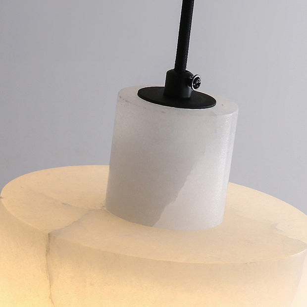 LumeMarble | Skandinavische Pendelleuchte mit elegantem weißen Marmor - Brezella