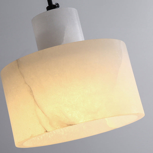 LumeMarble | Skandinavische Pendelleuchte mit elegantem weißen Marmor - Brezella