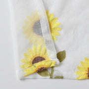 LumiFlora | Kuscheliger Vorhang mit natürlichen Sonnenblumen-Akzenten - Brezella