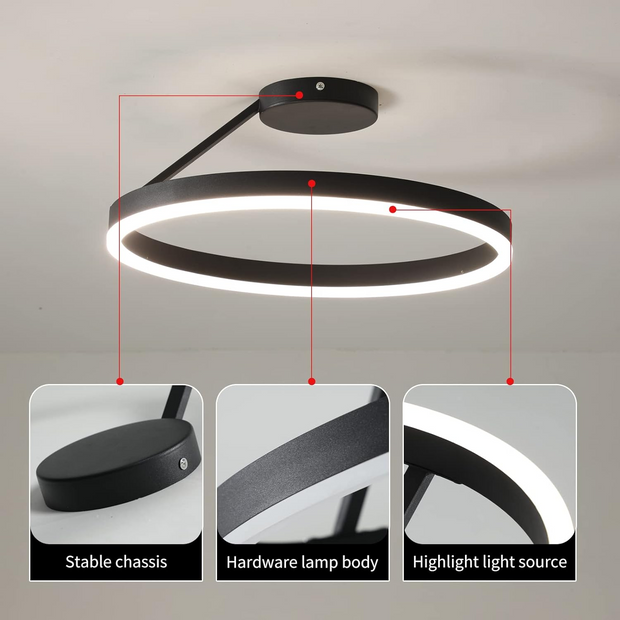 Moderne Runde Nordische LED Deckenleuchte