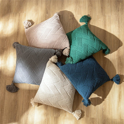 DekoWeave | Elegante Chenille-Kissenhülle für dein Zuhause - Brezella