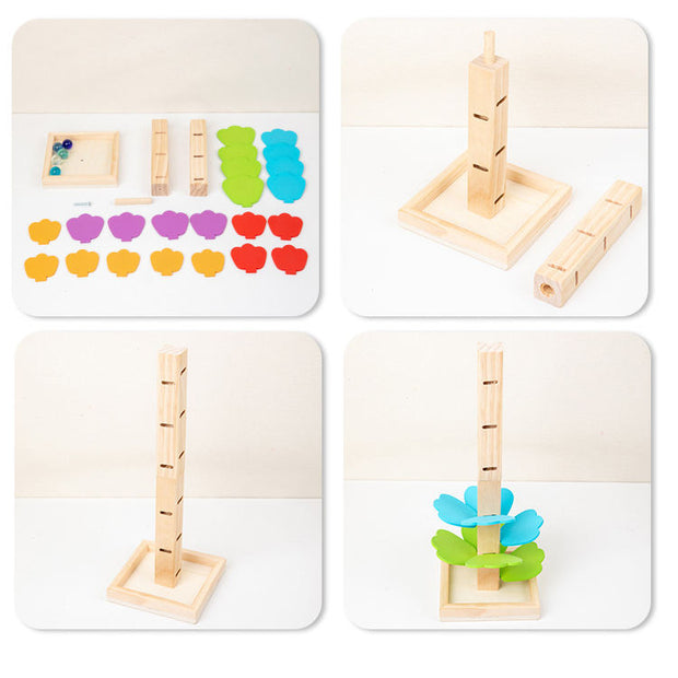 KugelMeister | Innovatives Montessori-Marblespiel aus Holz - Brezella