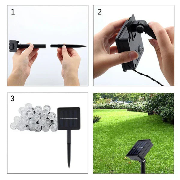 SonnenGlanz | Nachhaltige Solar-Lichterkette für den Außenbereich - Brezella