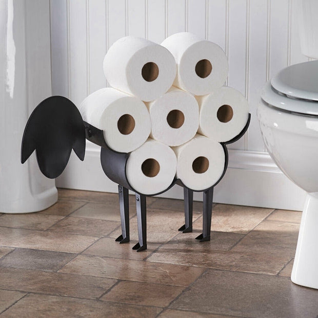 RollGuard | Robuster Toilettenpapierständer aus Metall für 7 Rollen - Brezella