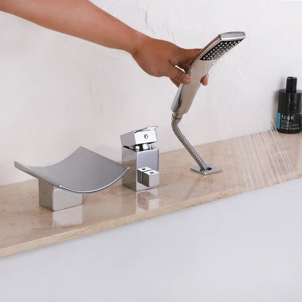 AquaCascade | Elegante Mischbatterie für sanften Wasserfluss - Brezella