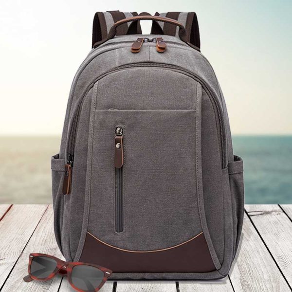 LumeaGuard | Anti-Diebstahl-Reiserucksack aus Canvas für sicheres und unbeschwertes Reisen - Brezella