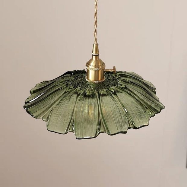 Vintage Hängelampen mit Blumenmuster