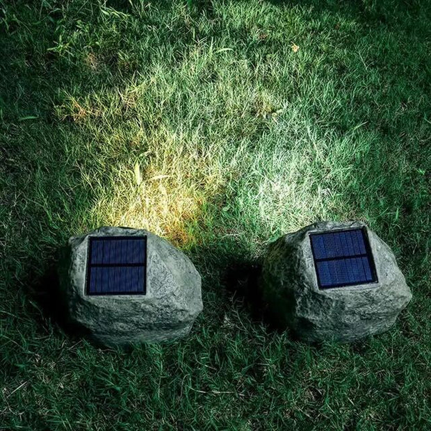 StoneSolar | Natürliche solarbetriebene Steinbeleuchtung - Brezella