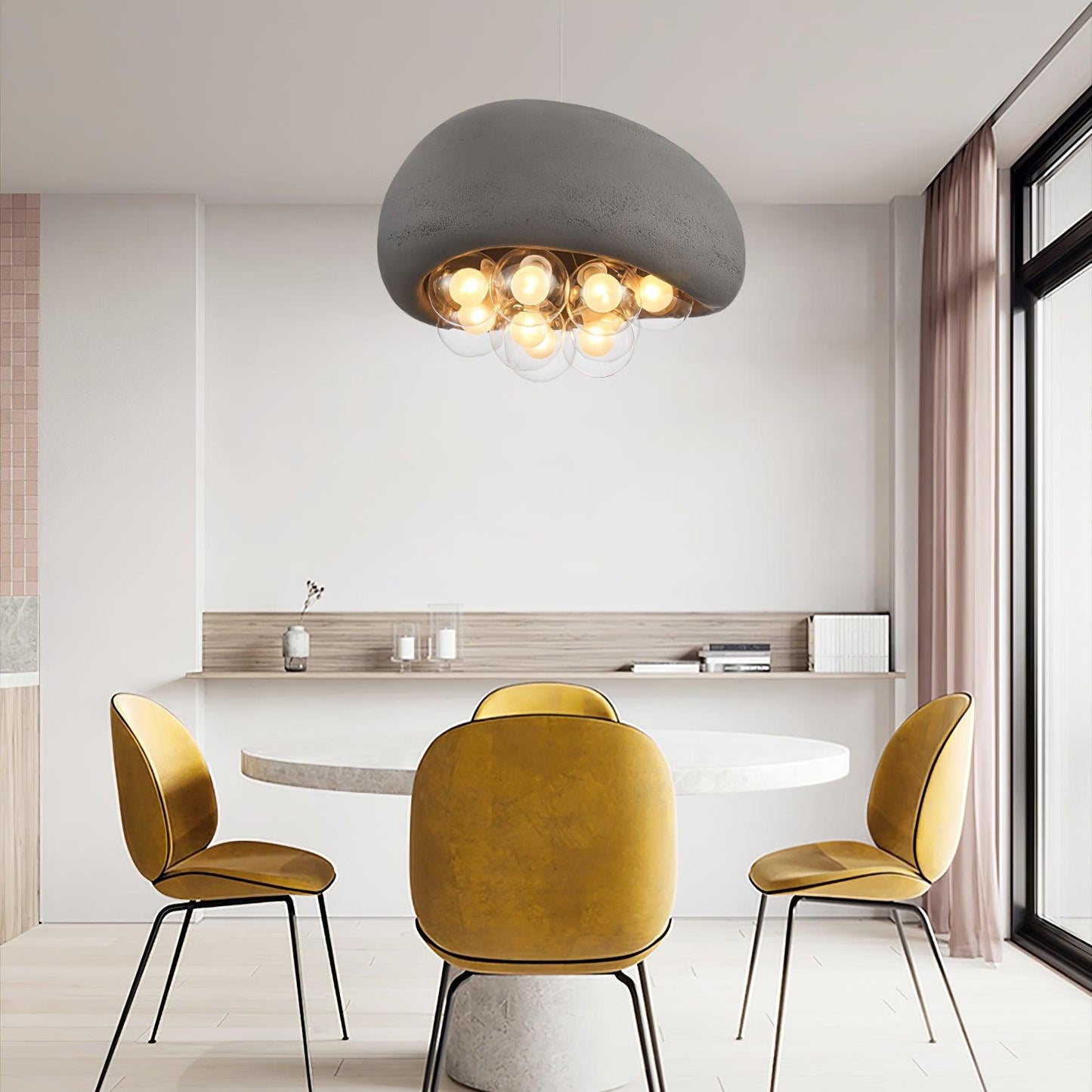 OrbLume | Elegante Pendelleuchte mit Blasenstruktur