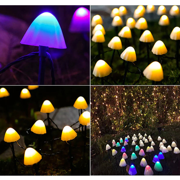 FungiGlow | Lustige und bezaubernde Pilzgartenleuchten für Ihren Außenbereich - Brezella