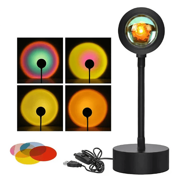 GoldenGlow | LED Sonnenuntergang Lampe für entspannte Atmosphäre - Brezella