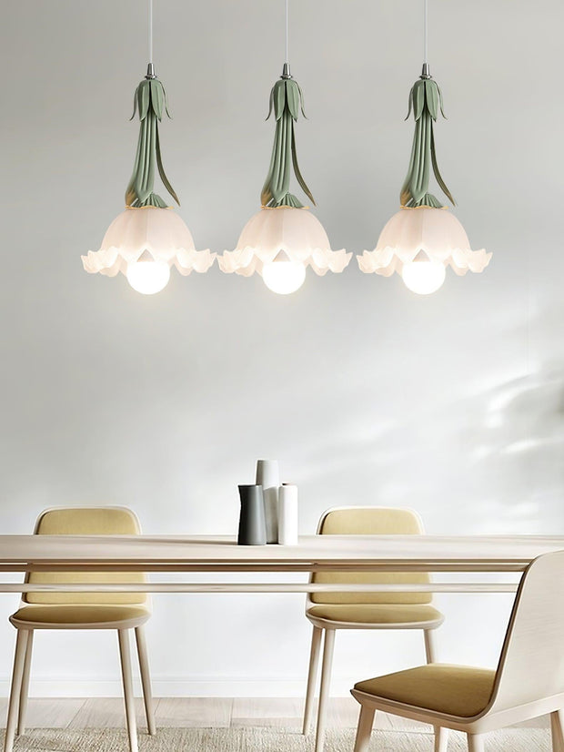 FloraGlow | Elegante Pendelleuchte mit Blumenmuster - Brezella