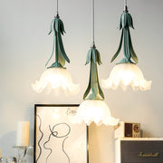 FloraGlow | Elegante Pendelleuchte mit Blumenmuster - Brezella