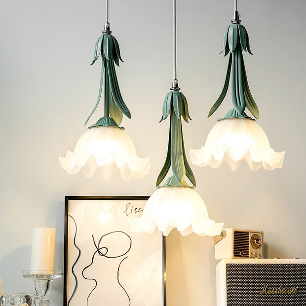 FloraGlow | Elegante Pendelleuchte mit Blumenmuster - Brezella
