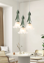 FloraGlow | Elegante Pendelleuchte mit Blumenmuster - Brezella