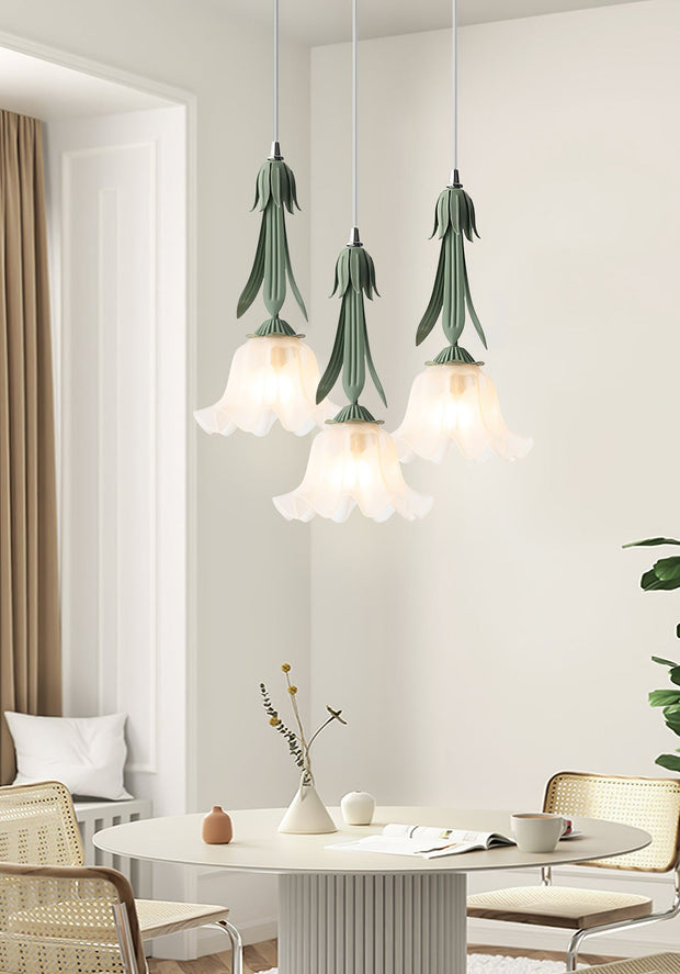 FloraGlow | Elegante Pendelleuchte mit Blumenmuster - Brezella