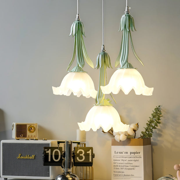 FloraGlow | Elegante Pendelleuchte mit Blumenmuster - Brezella