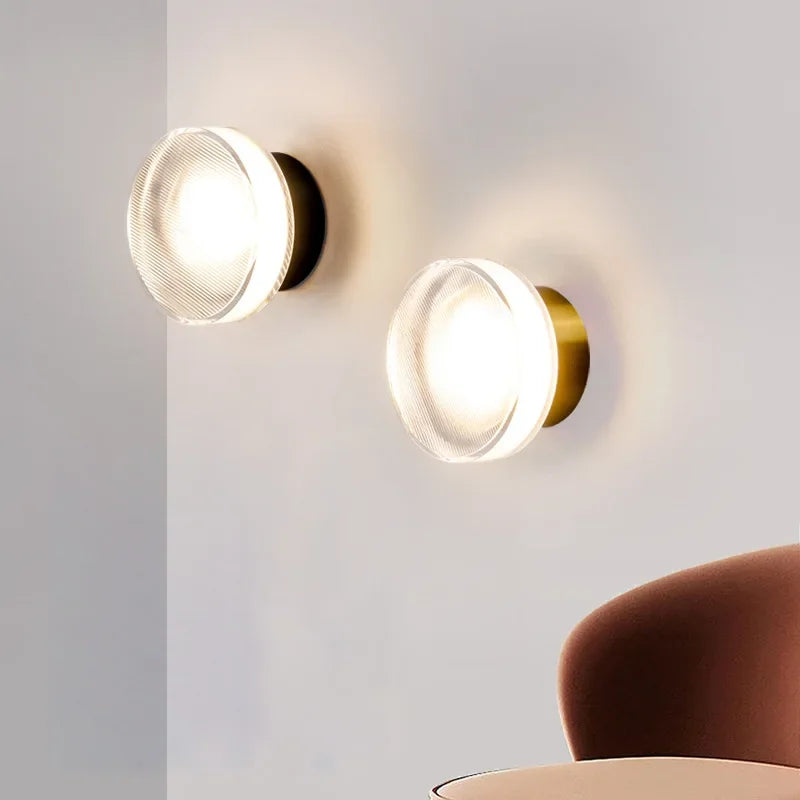OrbisGlow | Zeitgenössische runde Wandleuchte für dezente Eleganz - Brezella