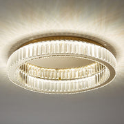 Elegante Runde Deckenleuchte In Gold