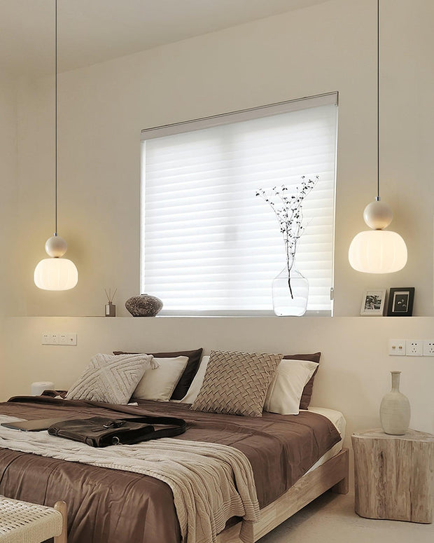 LumiSky | Elegante skandinavische Pendelleuchte mit warmer Lichtdiffusion - Brezella