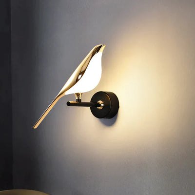 Elegante LED Wandleuchten In Vogelform