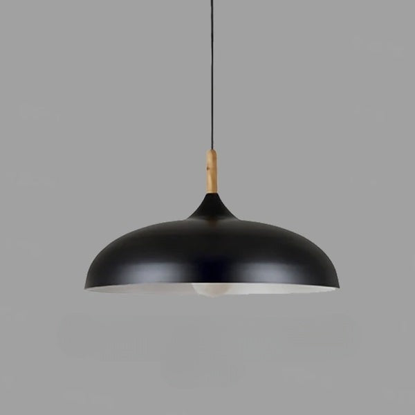 EikLicht | Klassische Eichenholz Plafondlampe - Brezella