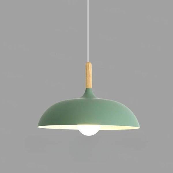 EikLicht | Klassische Eichenholz Plafondlampe - Brezella