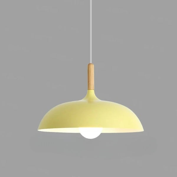 EikLicht | Klassische Eichenholz Plafondlampe - Brezella