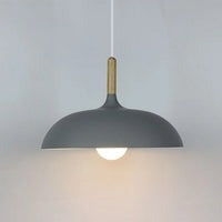 EikLicht | Klassische Eichenholz Plafondlampe - Brezella